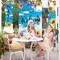 3Pcs Floral Welcome Door Cover Watercolor Flower Sunflower Butterfly Hanging Porch Banner for Spring Seasonal Indoor Outdoor Home Party Decor